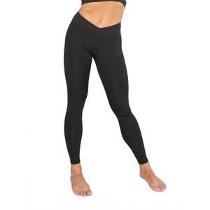 NEW BODY WRAPPERS recycled poly criss cross waist band legging with back pocket